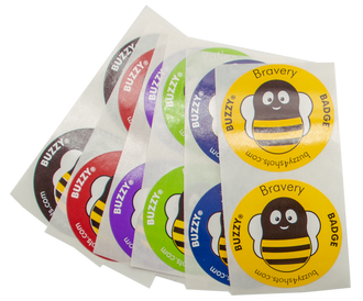 Load image into Gallery viewer, Buzzy® Bravery Badges - 100 qt. Assorted