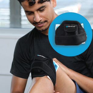 Load image into Gallery viewer, VibraCool Extended - 1 Vibration Unit, 2 Ice Packs, 28&quot; Cuff
