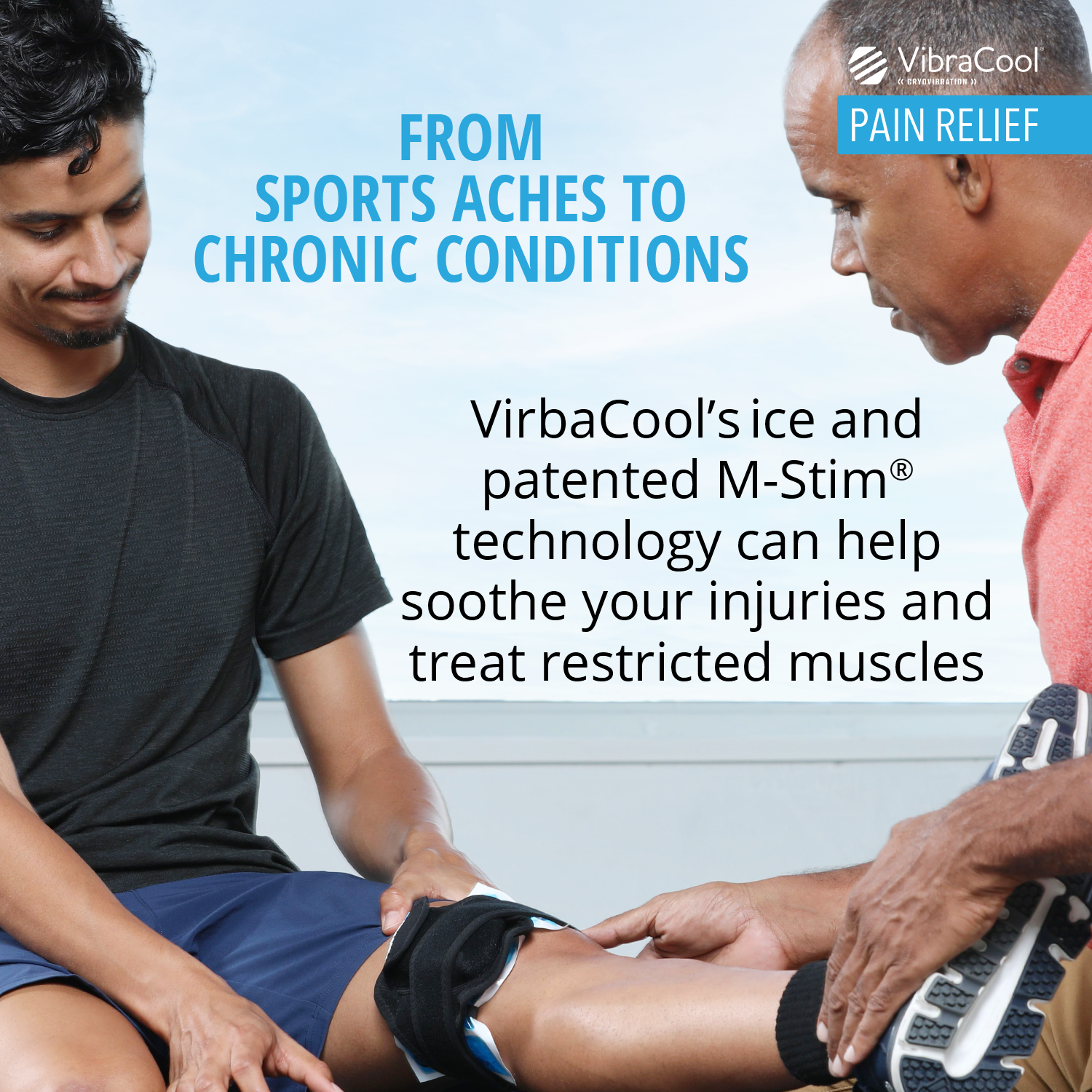 VibraCool Extended for Knee or Ankle – Pain Care Labs